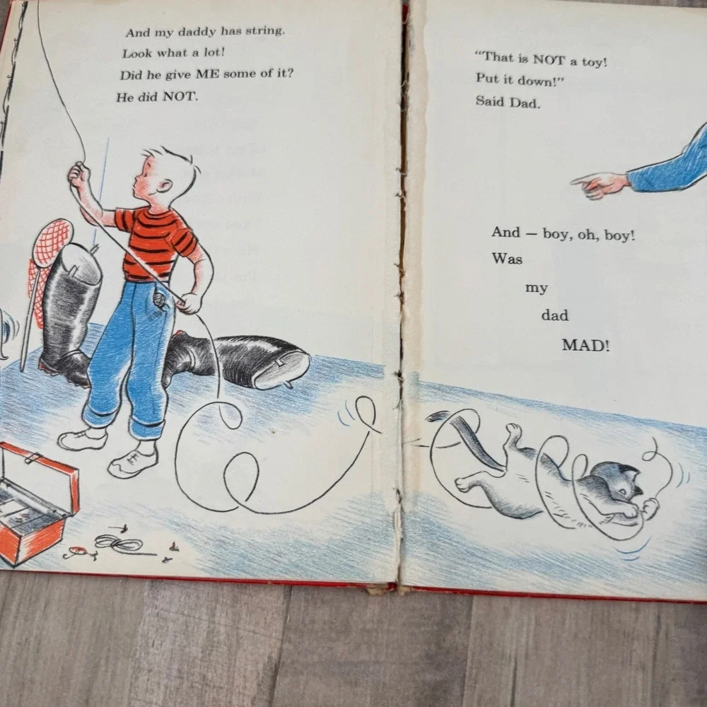 Vintage A Big Ball of String 1958 Hardcover Marion Holland READ